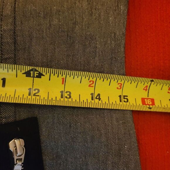 Eliza J Womens Sheath Dress Size 6 Gray Black Zipper Detailed Linen Cotton Blend - Picture 9 of 10